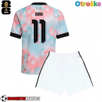 Otroške Nogometnih dresov Belgija Jeremy Doku #11 Gostujoči SP 2026 Kratki rokavi (+ hlače)